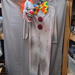 Creepy Clown Childs Costume Sz.med 8-10